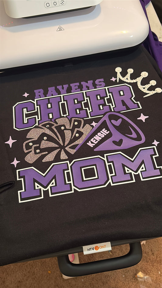 💜🏐 Custom Cheer Mom Shirt