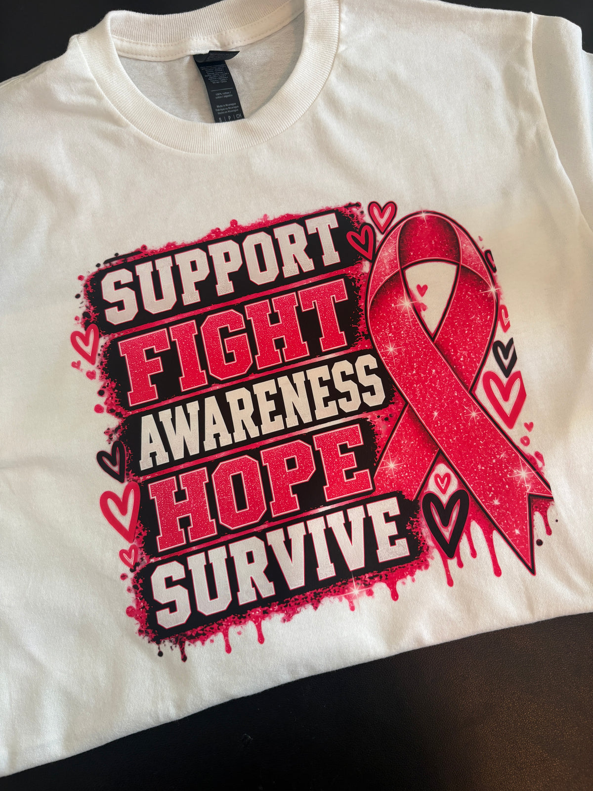 🎀 Breast Cancer Awareness – Support • Fight • Awareness • Hope • Survive